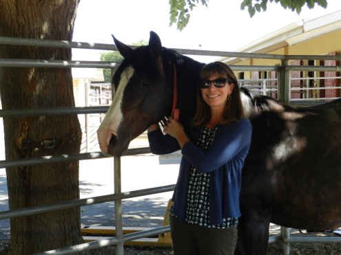 Dr. Carrie Finno and her horse Ruthie