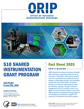 S10 Shared Instrumentation Grant Programs Fact Sheet